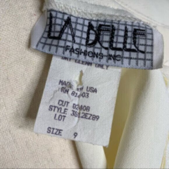 La Belle 80s Vintage Ruched Knee Length Gold Ascent Dress - Picture 14 of 15